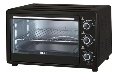 Horno De Mesa Eléctrico Bgh Bhe30m19 30l Negro 220v-240v