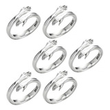 8 Anillos De Abrazo De Tamaño Ajustable For Regalo De Parej