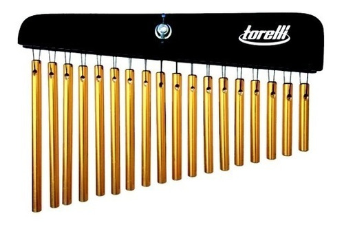 Carrilhão Torelli Percussão Com 18 Barras Dourado Ta-300