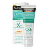 Neutrogena Protector Solar Facial Sin Color Sun Fresh Fps50+ 40g