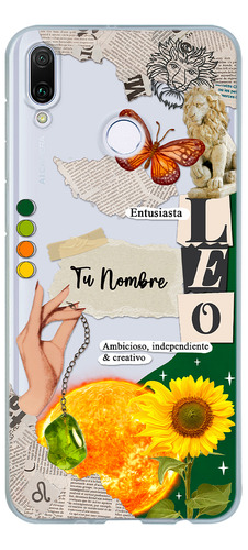 Funda Para Huawei Mujer Signo Zodiaco Leo Con Tu Nombre