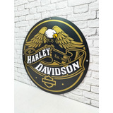 Vintage Harley Davidson 1903 Letrero De Metal Estilo Antiguo