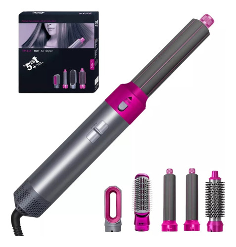 Cepillo Alisador 5 En 1 Leman Hot Air Styler Genérico