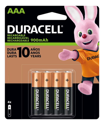 Pack 12 Pilas Recargables Duracell Tamaño Aaa