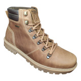 Bota Coturno Masculina Couro Pegada Latego Marrom 181526-01