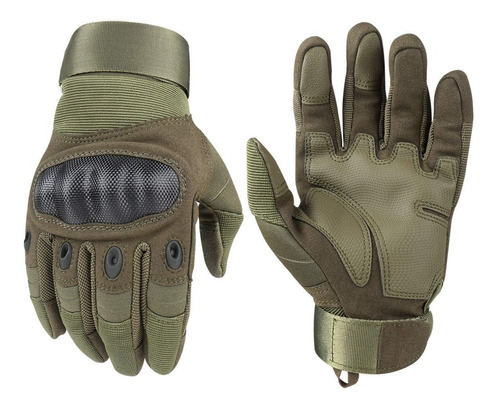 Guantes Tacticos Militar Touch Nudillo Duro Moto Bici Negro