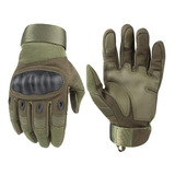 Guantes Tacticos Militar Touch Nudillo Duro Moto Bici Negro