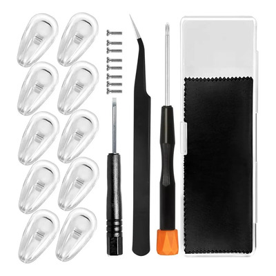 Kit Reparación Gafas Lentes con Destornilladores Pinzas y Nariceras Timotech | MercadoLibre
