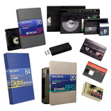 S Vhs - Hi 8 - Dvcam -  Betacam - U Matic A Pen Drive O Dvd.