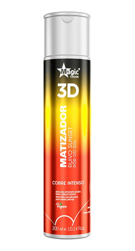  Magic Color 3d Ruivo Sunset Pôr Do Sol 300ml Cobre Intenso