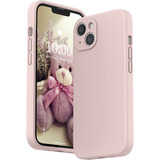 Carcasa Silicona Slim Antihuellas  Para iPhone 13 /pro /max Color Rosa