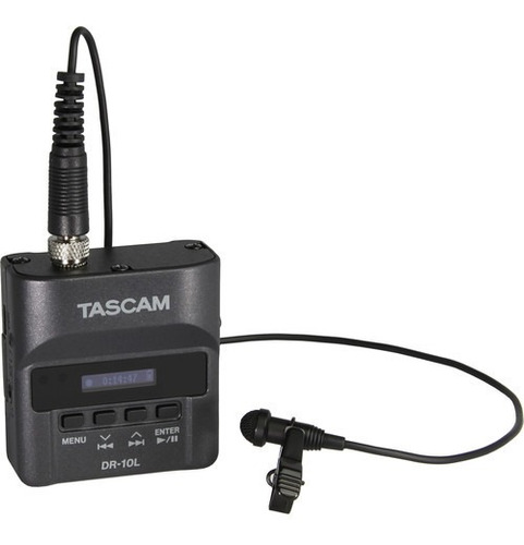 Gravador De Audio Digital Tascam Dr-10l Com Lapela Nfe 