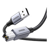 Ugreen Cable Para Impresora Usb A Usb B Escáner Proyector 2m Color Negro