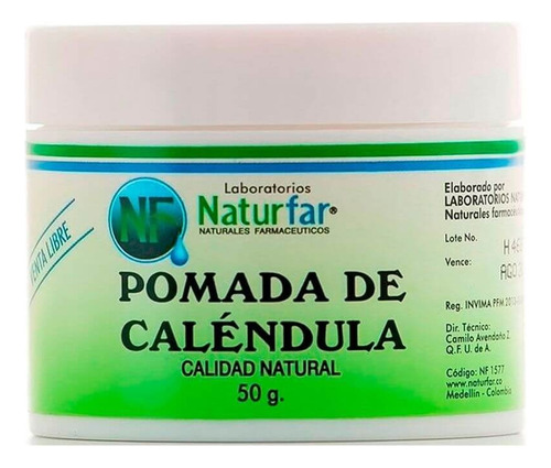 Pomada De Calendula 50g Natural - g a $598