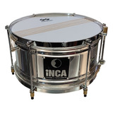 Caixa Doble Encordado 12 X 6 Inca Percusión  Cromado Pulido