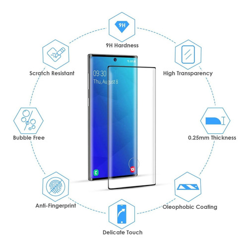 Galaxy Note10 Plus / Screen Protector Curved Tempered Glass