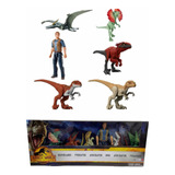 Jurassic World Dominion - Set 6 Figuras - Owen 5 Dinosaurios