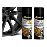 Tinta Spray Envelopamento Liquido Dip Wheel 500ml 2 Un Preto