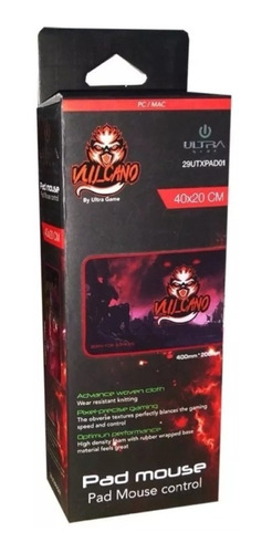 Mouse Pad Gamer 40x20cm Vulcano Pad01 Ultra / Yaz