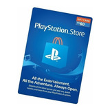 Cartão Presente Playstation Psn R$60