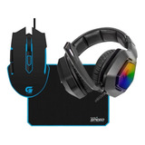 Mouse Gamer M5 Rgb + Headset Black Hawk + Mouse Pad 320x240