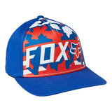 Gorra Fox Rwt Flexfit Blue/ Para Niño - Original Y Nueva