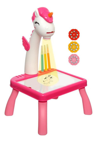 Mesa Projetora Unicorn Lousa Desenho Infantil Educacional