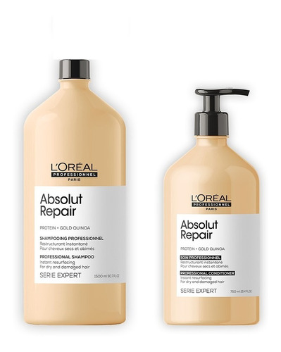 L'oréal Kit Absolut Repair  Shampoo + Acondicionador 