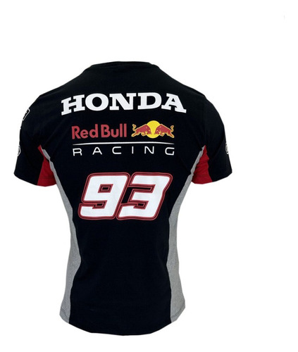 Camiseta Honda Preta 100% Algodão Moto Gp