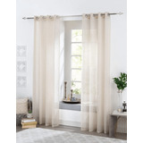 Cortinas Traslucidas Modernas Para Sala Largas 274x213cm,2pz