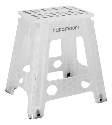 Banqueta Banquinho Escada 1 Degrau 45cm 150kg Slim Paramount Acabamento Da Estrutura Plástico Clear Cor Clear