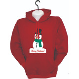 Buzos Hoodie  Muñeco De Nieve Ii Navidad Adultos Niños