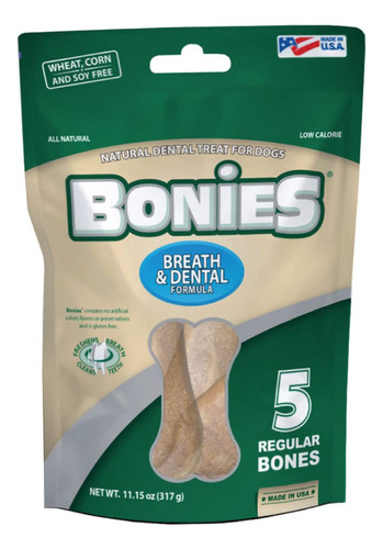 Bonies Natural Dental Bones Multi-pack Regular (5 Huesos / 1