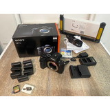 Câmera Sony A7 Sii + Acessórios + Caixa E Manuais Pouco Uso