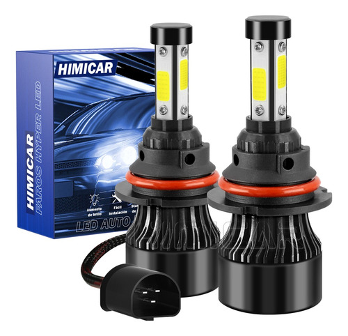 Kit De Focos Led De 4 Lados H4 H13 9007 Para Luz Alta Y Baja