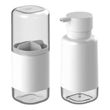 Conjunto Dispenser Sabonete Liquido Porta Escova Dual Ou