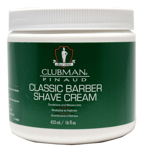 Classic Barber Shave Cream Acondiciona E Hidrata Clubman