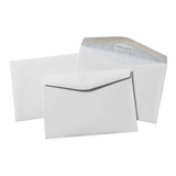 Sobres Carta Comercial  11x16cm Cja X500 Unidades Blanco 65g