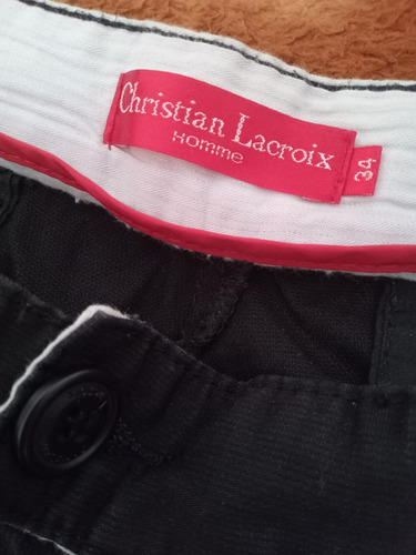 Pantalon Negro Christian Lacroix Talle 34 Impecable  BeLG