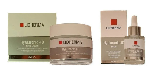 Lidherma Hyaluronic 4d Serum + Crema Facial Acidohialuronico