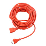 Cable Alargador/extension De Corriente 10m Color Rojo Color Naranja