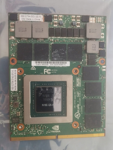 Tarjeta De Video Nvidia Quadro M5000m 8gb Para Portatil