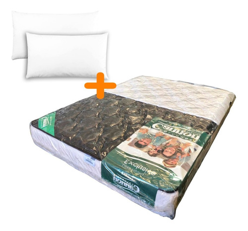 Colchon Cannon Exclusive 140x190 Cubre Colchon +2 Almohadas*