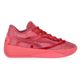 Zapatillas Básquet Puma Stewie 2 Mujer En Rojo