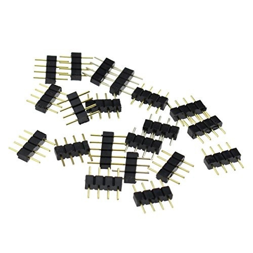 Sim Y Nat 20 Pcs 4 Pin Conector Macho Del Conectador De 3528