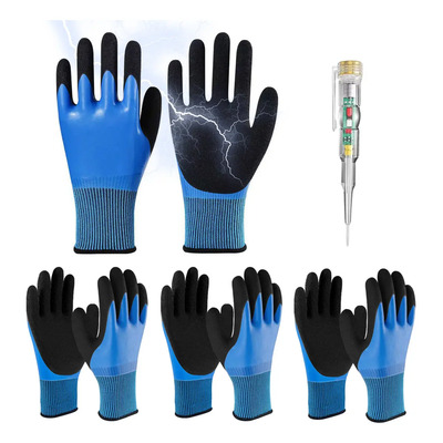 4 Pares De Guantes De Aislados Eléctricos Ignífugo De 1000v, Guantes De Aislados 1000V, Guantes De Trabajo Aislados, Guantes Aislados Para Electricista, Guantes De Electricista, Guantes De Electrici | Envío gratis