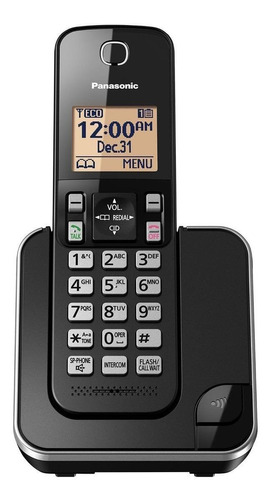 Teléfono Panasonic Central Kx-tgc352 Inalámbrico 220v - Color Negro