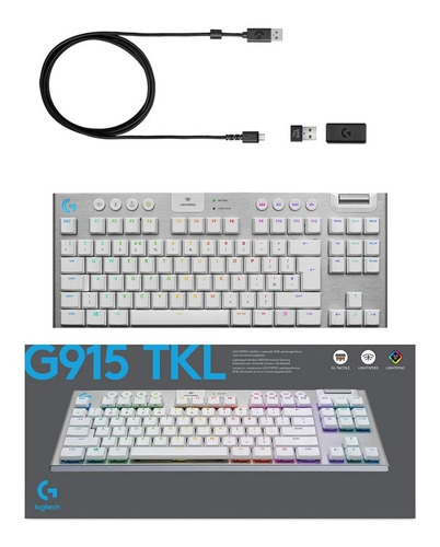 Teclado Mecánico Gamer Logitech G915 Tkl 920-009660 Ingles 