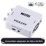 Convertidor Adaptador De Vga A Video Audio Rca Mini (nuevo)