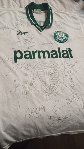 Camisa Do Palmeiras Parmalat 1997 - Autografa